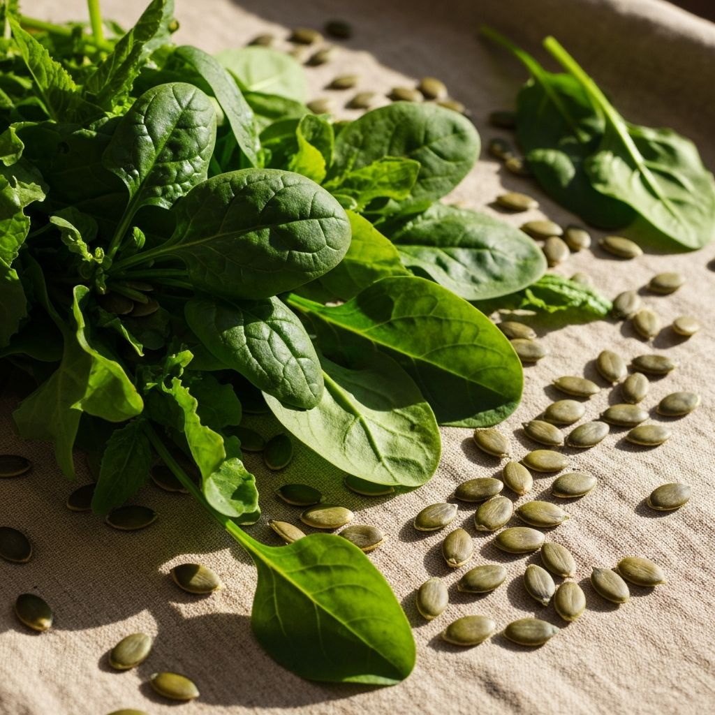 Magnesium-rich plants and greens